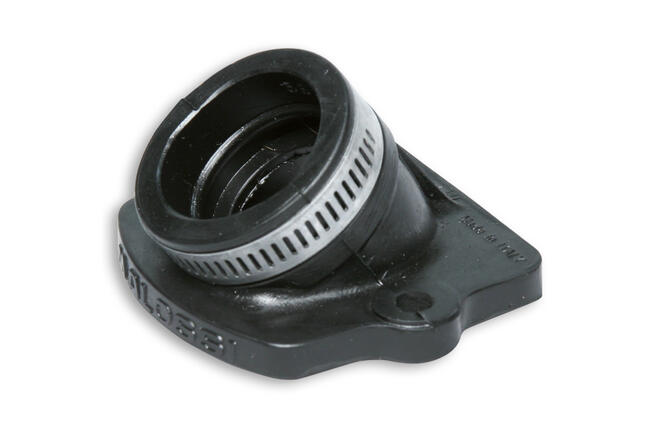 028856b Collettore Racing ø 22 - 28 E Lunghezza 26,5 Inclinato In Nbr Per Motori Piaggio - Gilera 2t 50 Cc Malossi
